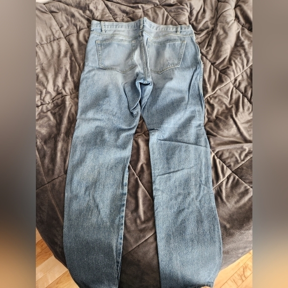 Tapered Ripped Floral Patch  Jeans - Picture 3 of 8